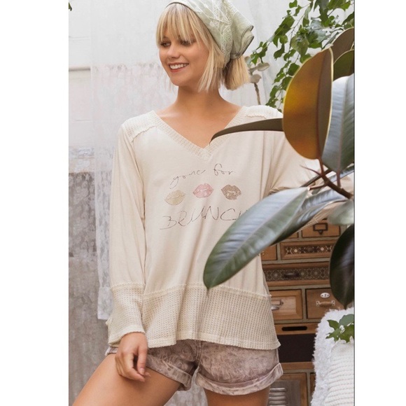 NWT POL Graphic Long Sleeve Tee - Picture 8 of 11